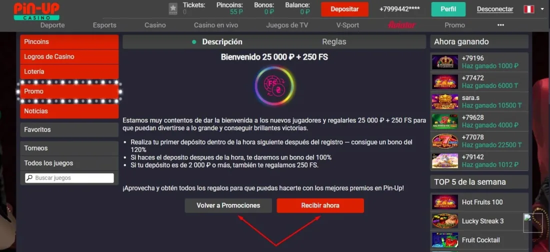 bono de registro de casino Bono al registrarse